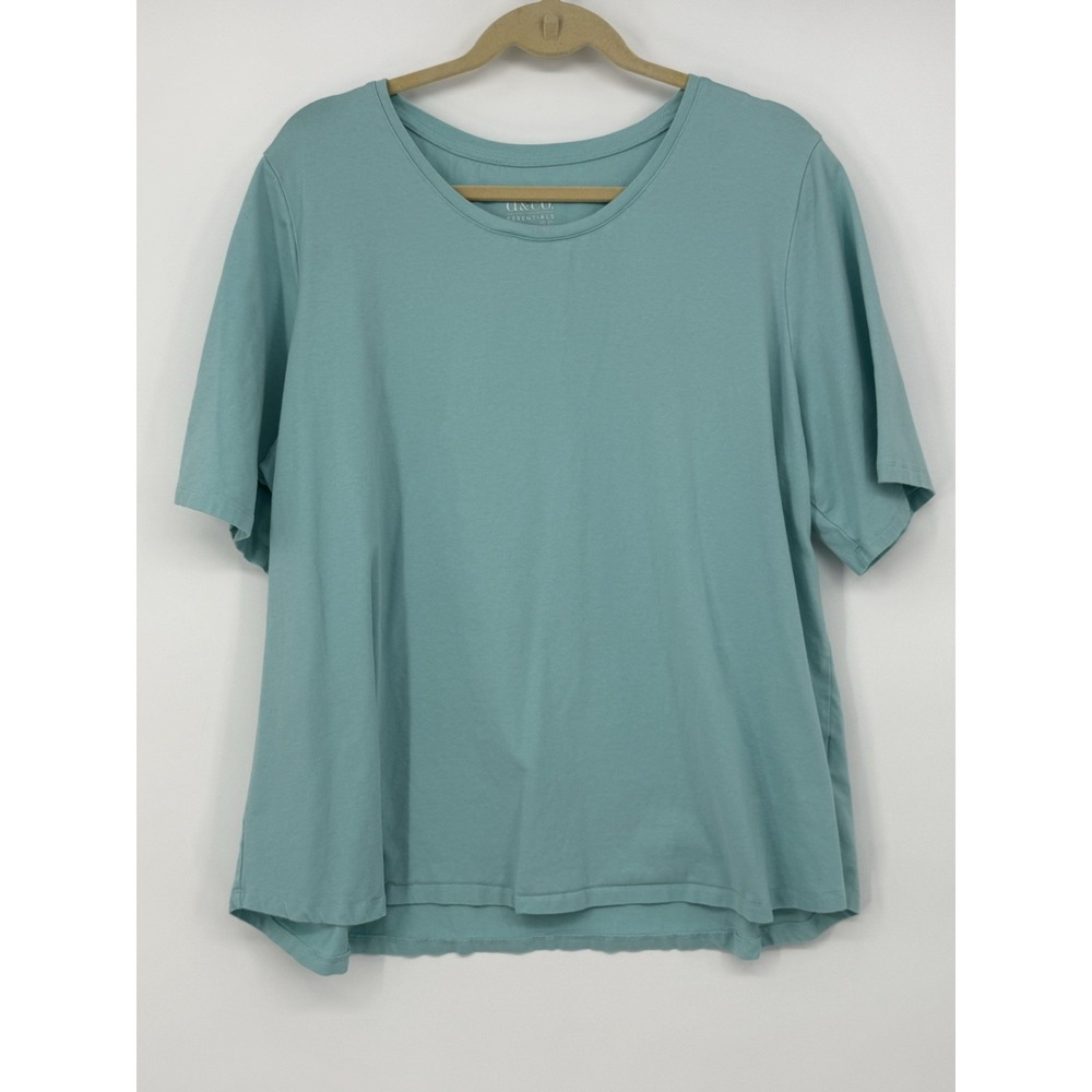 Denim & Company Women's Short Sleeve 2X